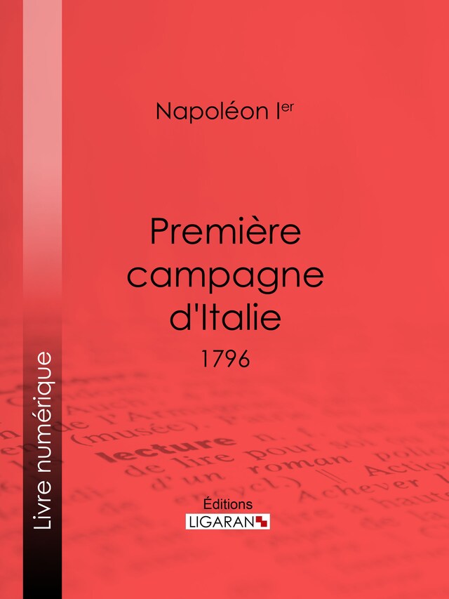 Book cover for Première campagne d'Italie