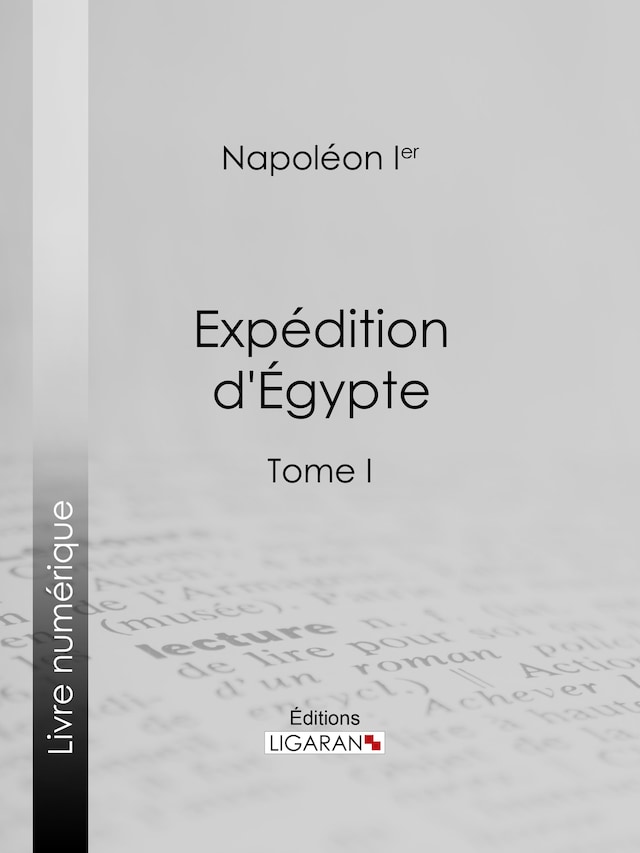 Kirjankansi teokselle Expédition d'Egypte