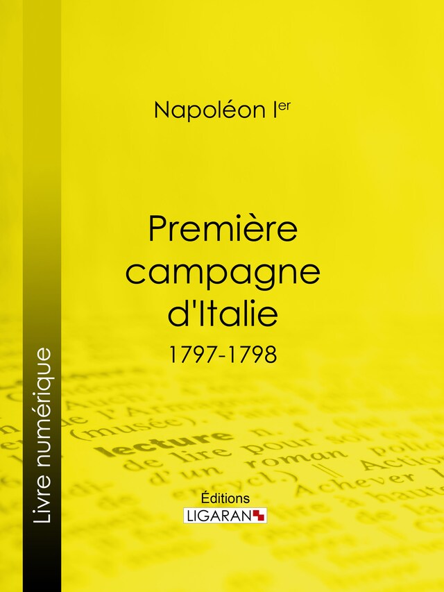 Copertina del libro per Première campagne d'Italie