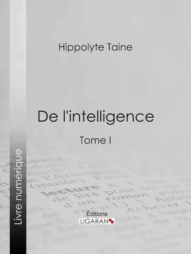 Bokomslag for De l'intelligence