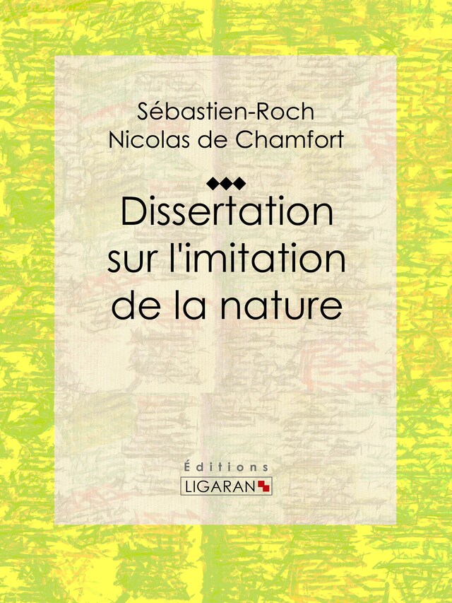 Kirjankansi teokselle Dissertation sur l'imitation de la nature