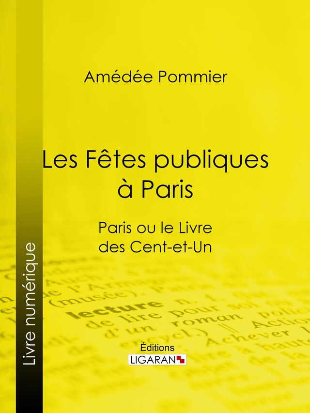 Okładka książki dla Les fêtes publiques à Paris