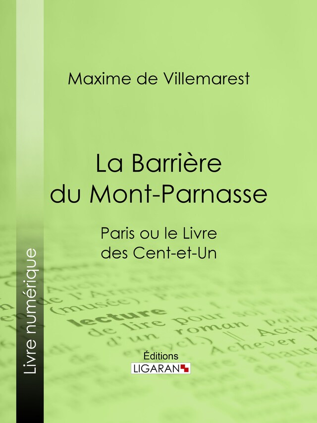 Portada de libro para La Barrière du Mont-Parnasse