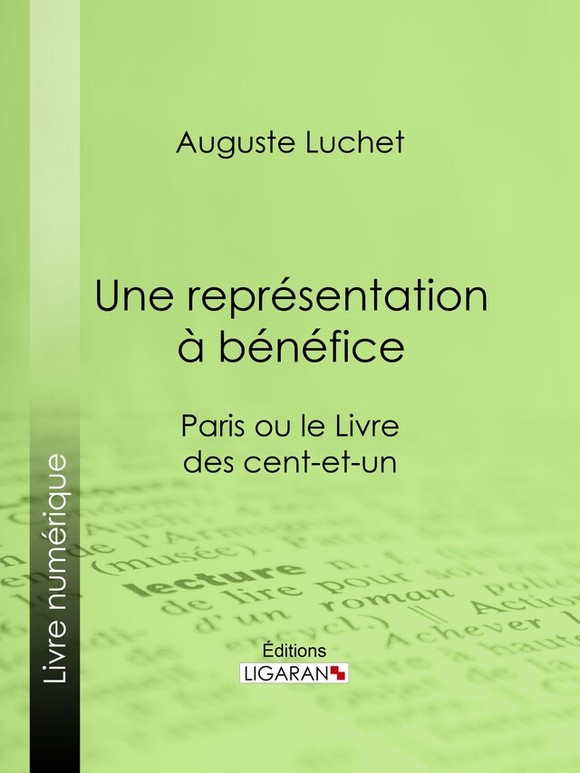 Book cover for Une représentation à bénéfice