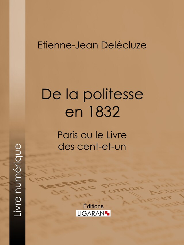 Bogomslag for De la politesse en 1832