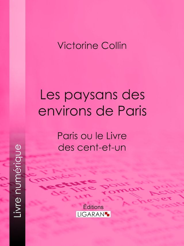 Kirjankansi teokselle Les paysans des environs de Paris