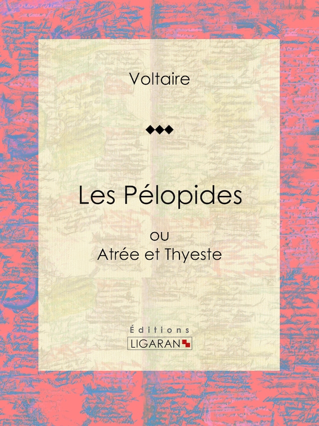 Buchcover für Les Pélopides