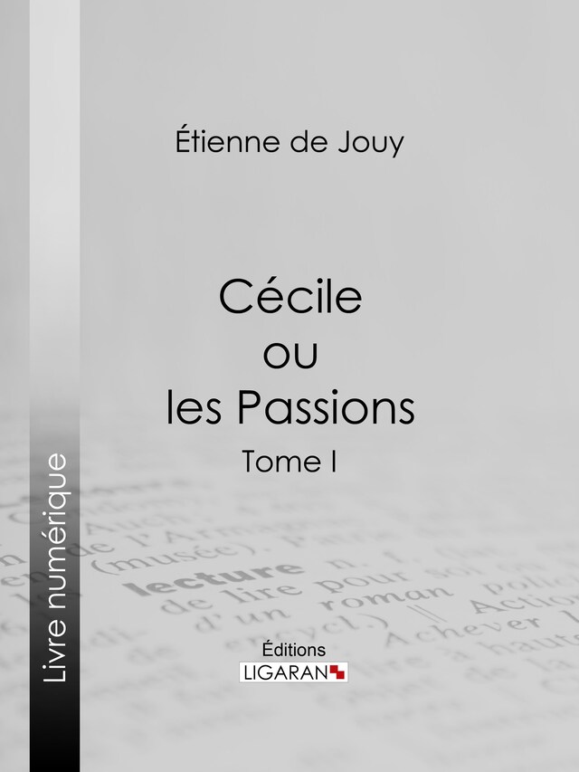 Portada de libro para Cécile ou les Passions