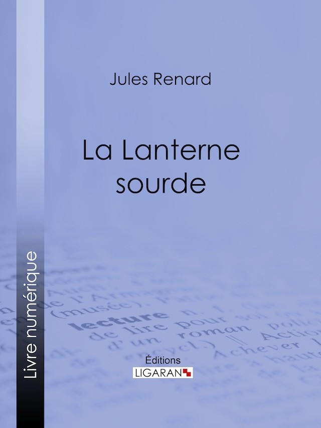 Book cover for La Lanterne sourde