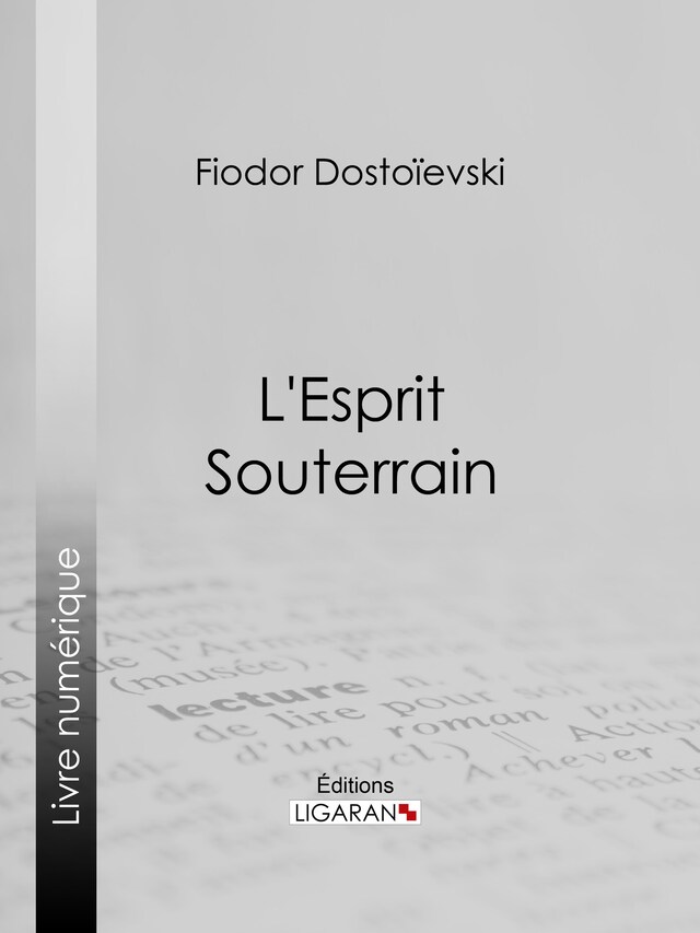 Okładka książki dla L'Esprit Souterrain