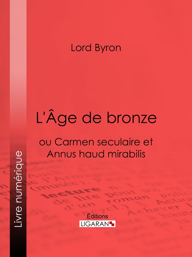 Book cover for L'Âge de bronze