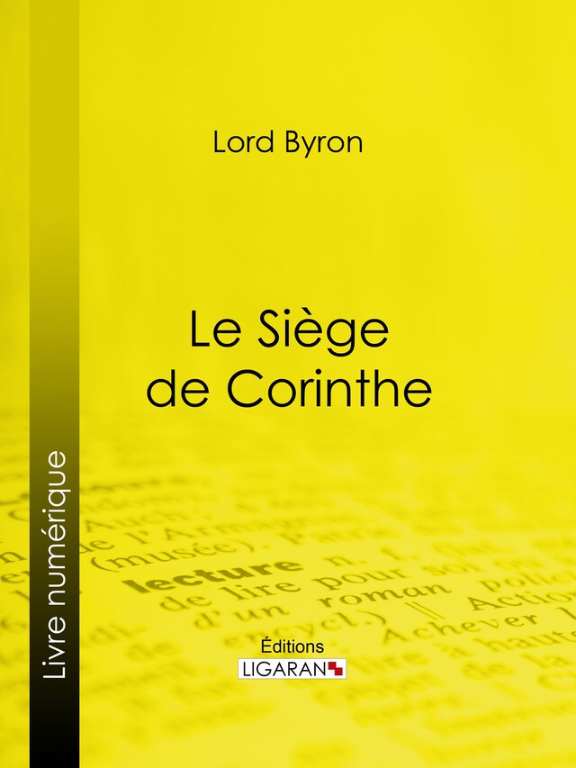 Book cover for Le Siège de Corinthe