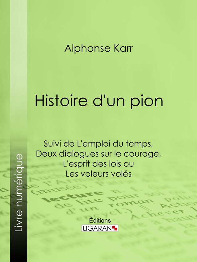 Portada de libro para Histoire d'un pion