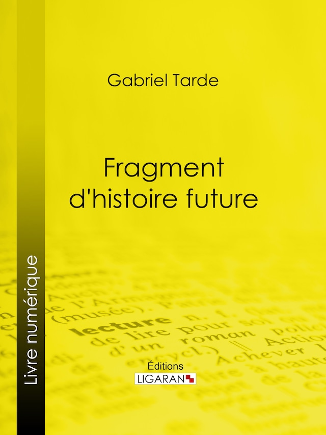 Buchcover für Fragment d'histoire future