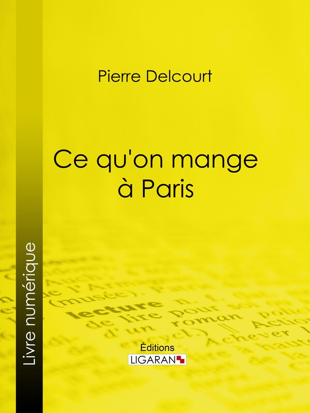 Book cover for Ce qu'on mange à Paris