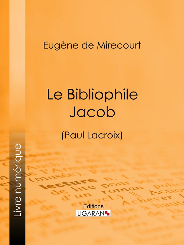 Copertina del libro per Le Bibliophile Jacob