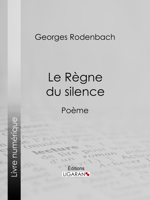 Kirjankansi teokselle Le Règne du silence