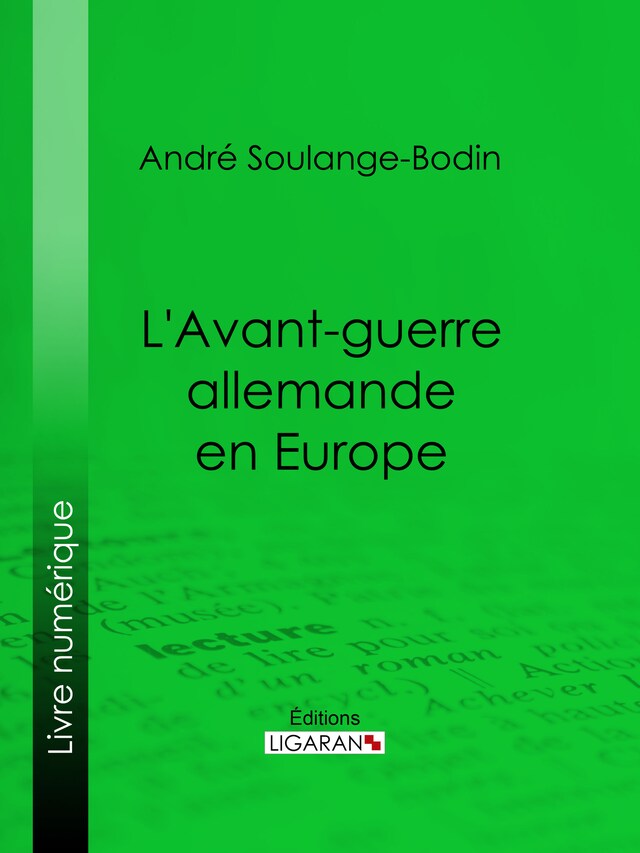 Buchcover für L'Avant-guerre allemande en Europe