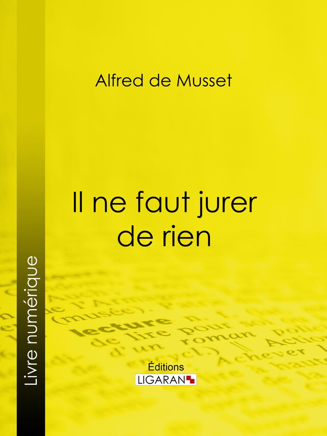 Book cover for Il ne faut jurer de rien