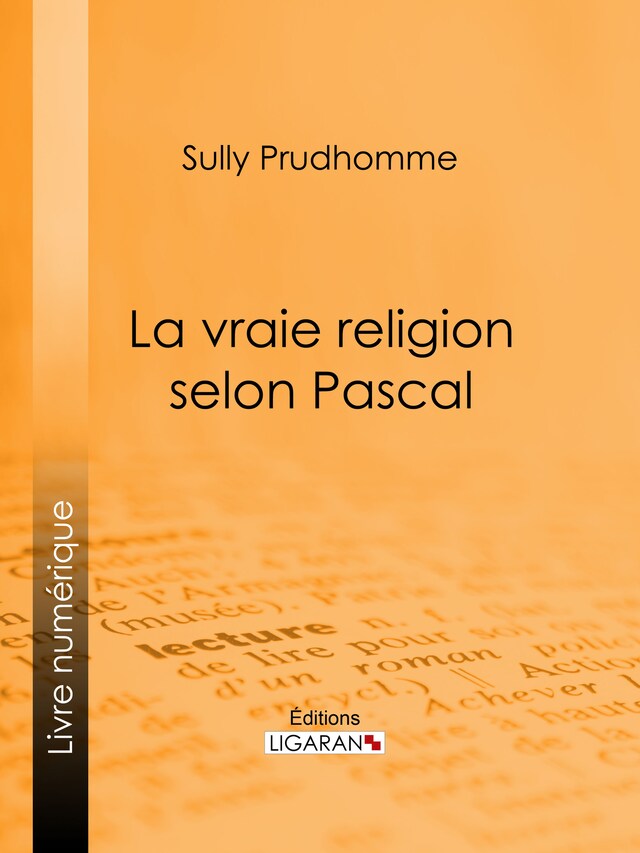 Kirjankansi teokselle La vraie religion selon Pascal