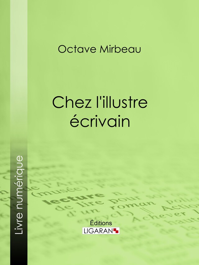 Kirjankansi teokselle Chez l'illustre écrivain