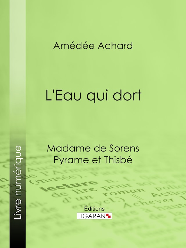 Book cover for L'Eau qui dort