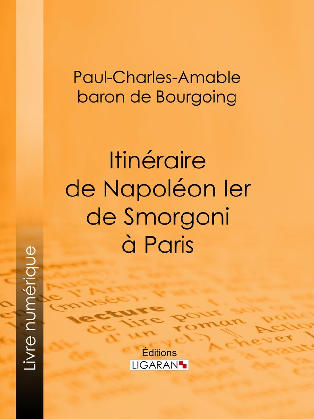 Book cover for Itinéraire de Napoléon Ier de Smorgoni à Paris