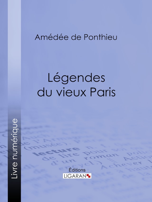 Book cover for Légendes du vieux Paris