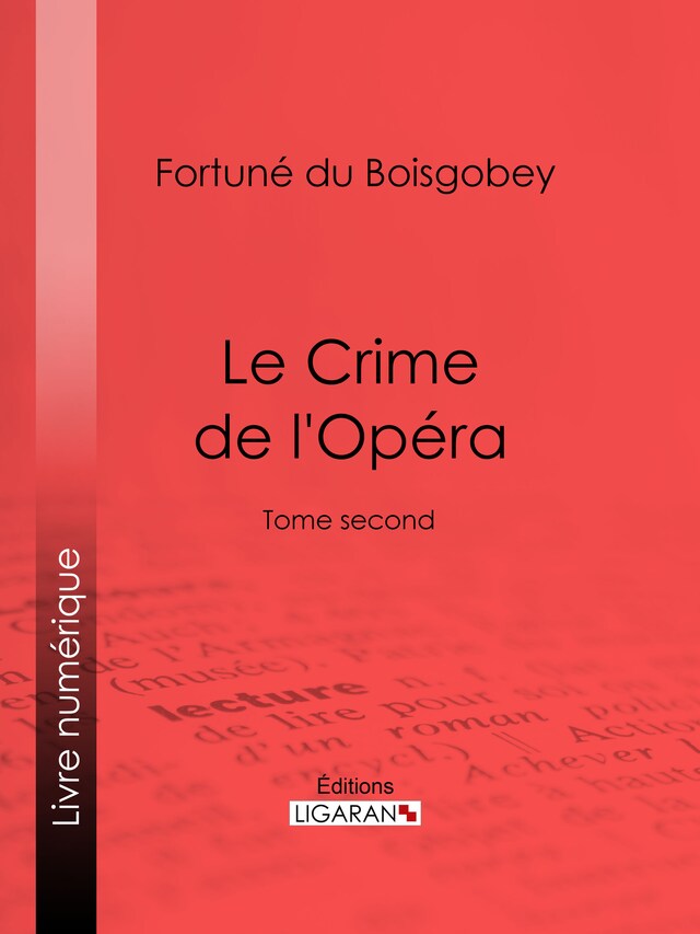 Book cover for Le Crime de l'Opéra