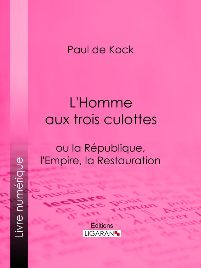 Book cover for L'Homme aux trois culottes