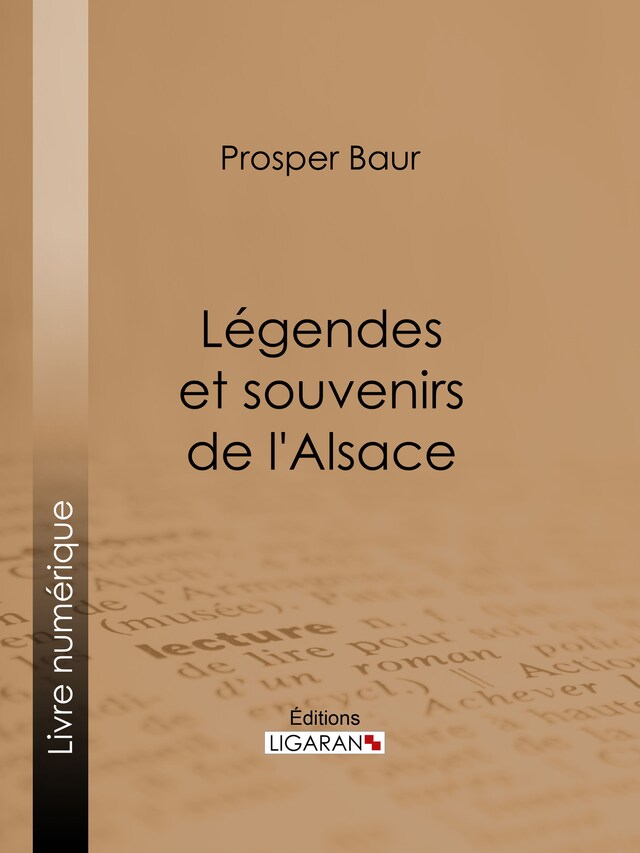 Book cover for Légendes et souvenirs de l'Alsace