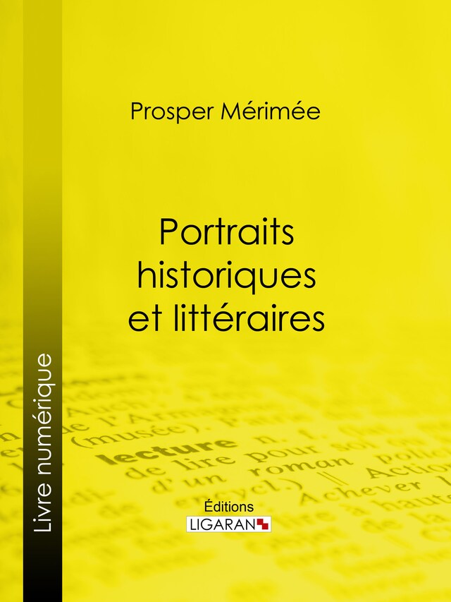 Book cover for Portraits historiques et littéraires