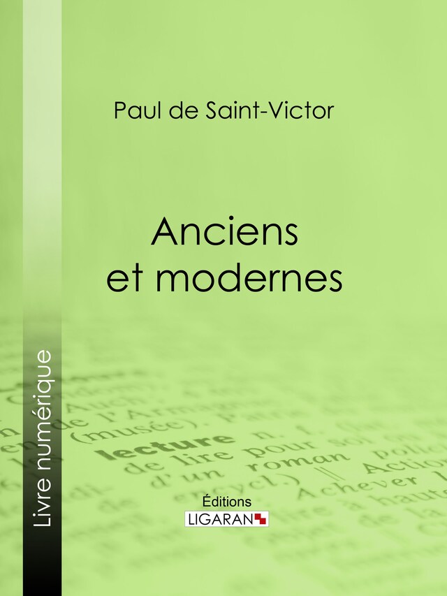 Book cover for Anciens et modernes