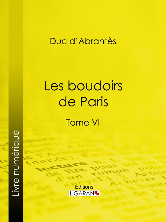 Okładka książki dla Les Boudoirs de Paris