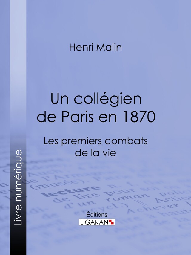 Book cover for Un collégien de Paris en 1870