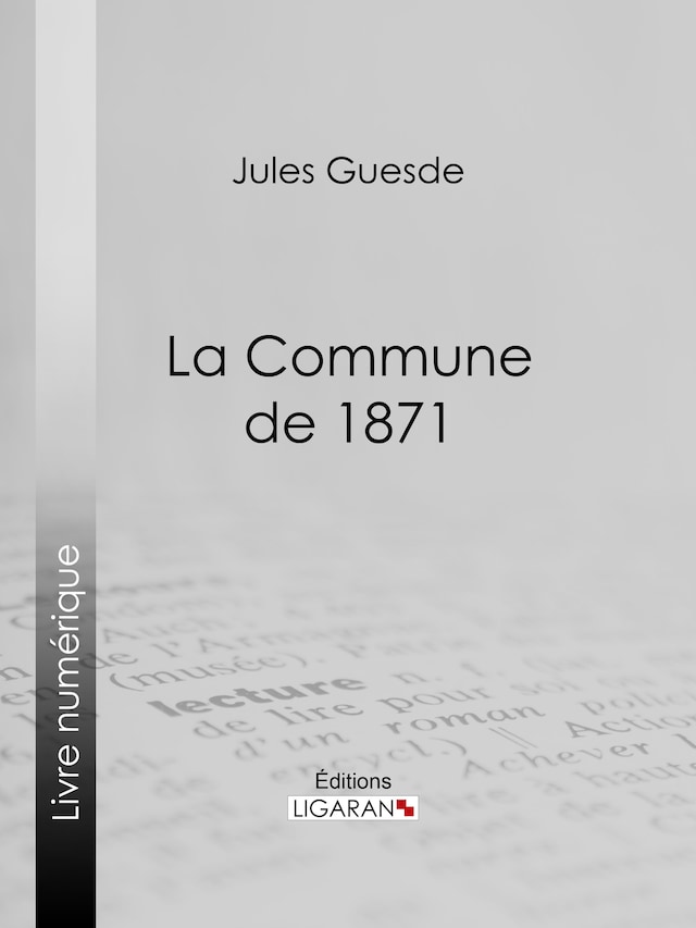 Book cover for La Commune de 1871