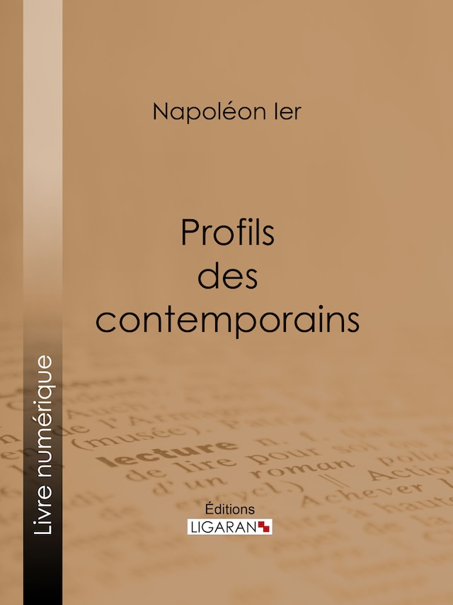 Book cover for Profils des contemporains