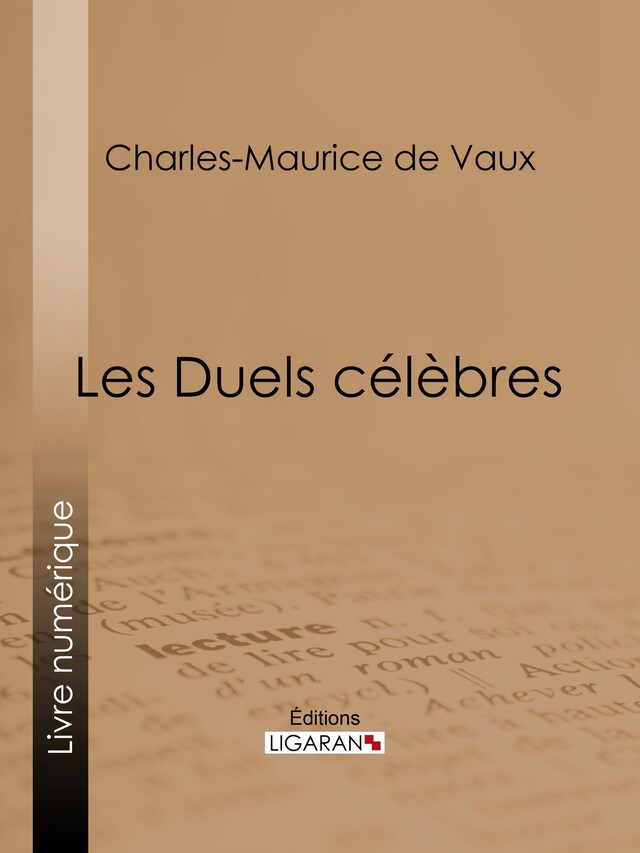 Copertina del libro per Les Duels célèbres