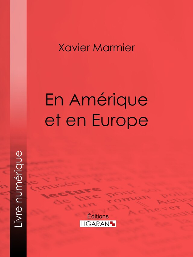 Kirjankansi teokselle En Amérique et en Europe