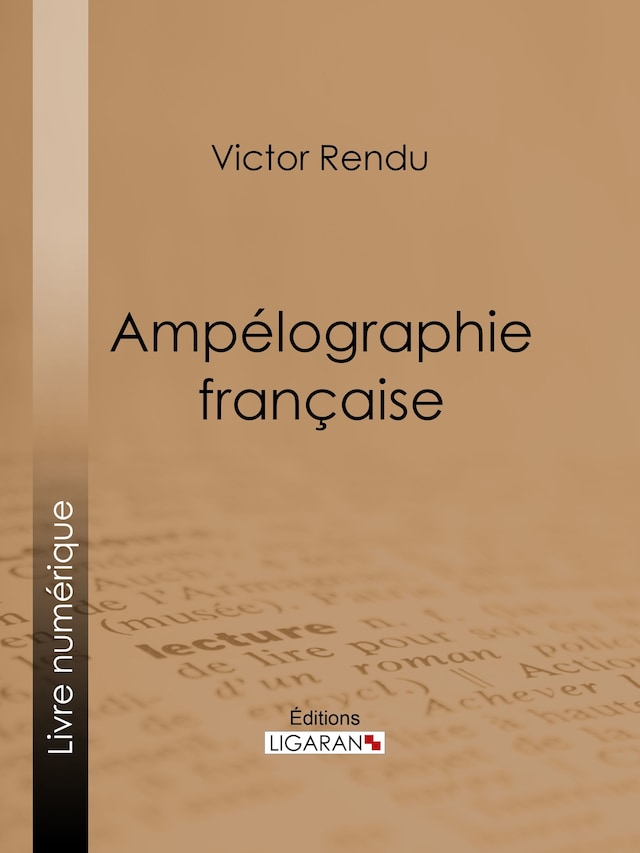 Portada de libro para Ampélographie française