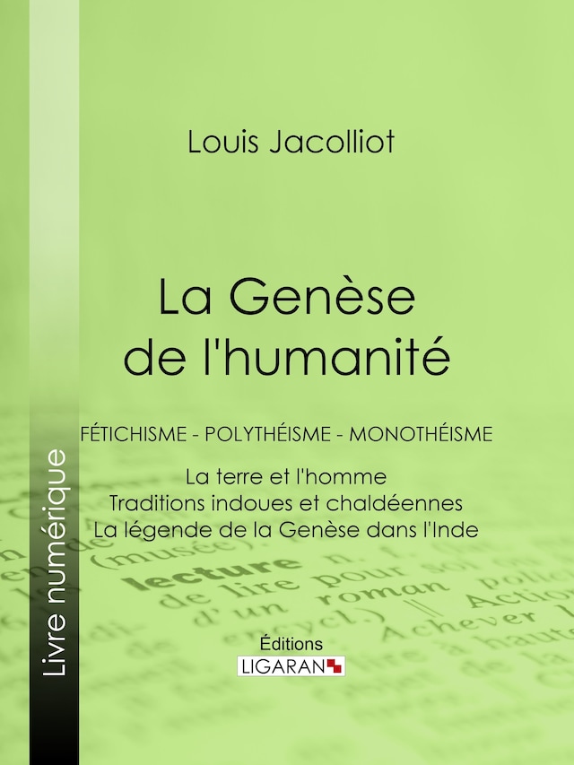 Bogomslag for La Genèse de l'humanité