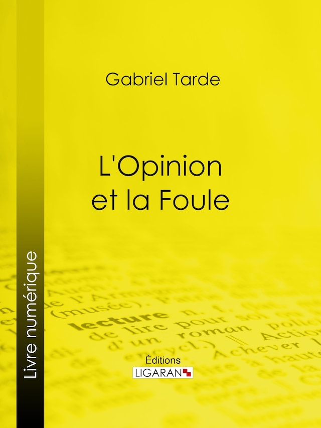 Buchcover für L'Opinion et la Foule