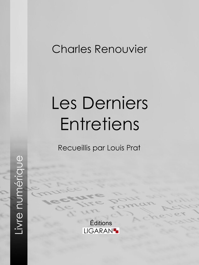 Book cover for Les Derniers Entretiens