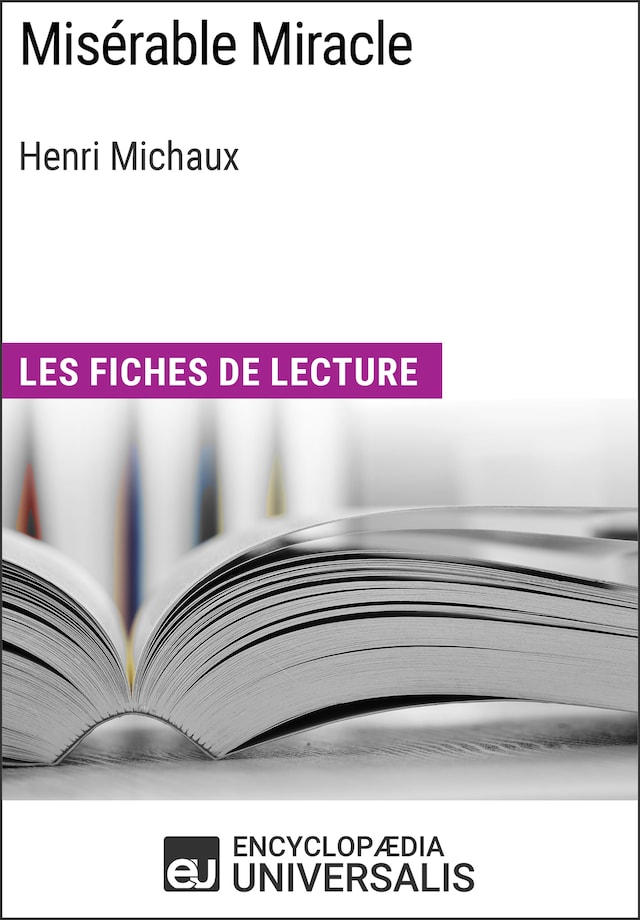 Kirjankansi teokselle Misérable Miracle d'Henri Michaux