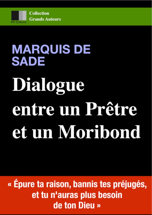 Buchcover für Dialogue entre un prêtre et un moribond