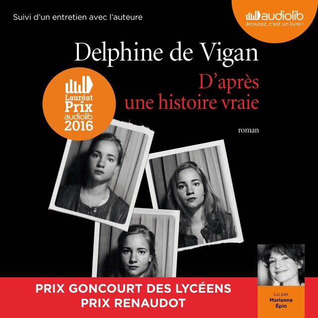 Couverture de livre pour D'après une histoire vraie