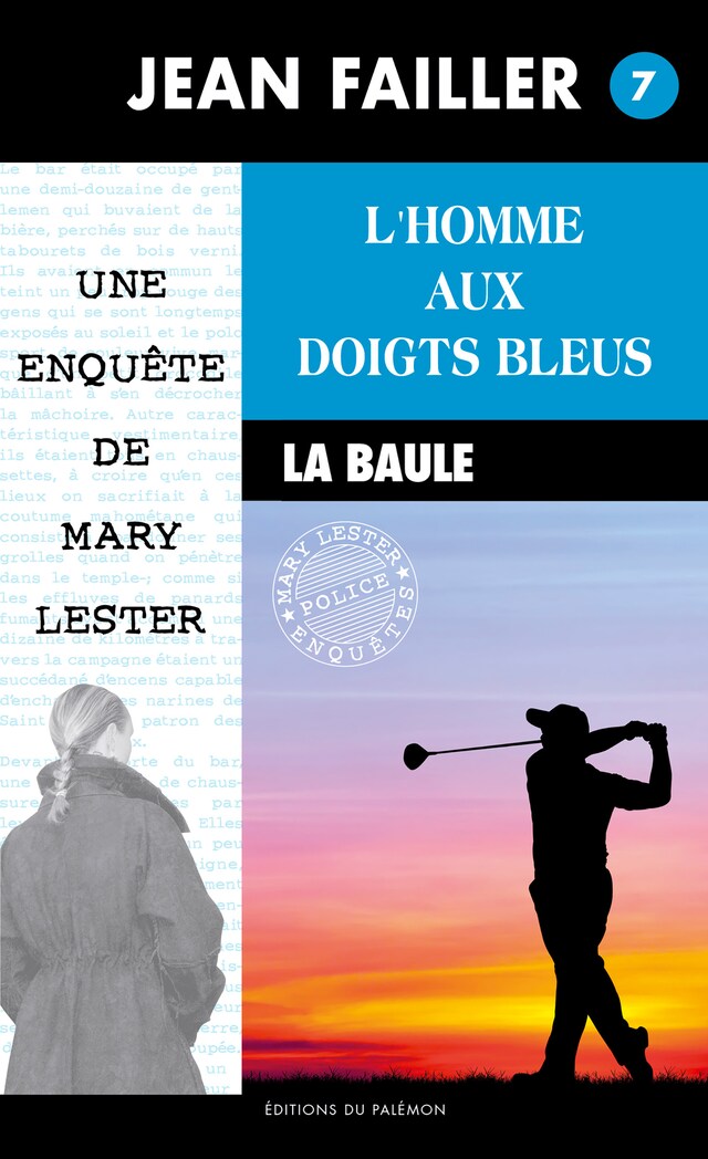 Book cover for L'homme aux doigts bleus