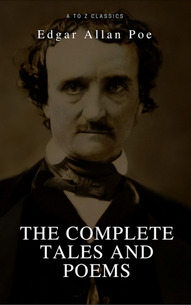 Book cover for Edgar Allan Poe: Complete Tales and Poems: The Black Cat, The Fall of the House of Usher, The Raven, The Masque of the Red Death...