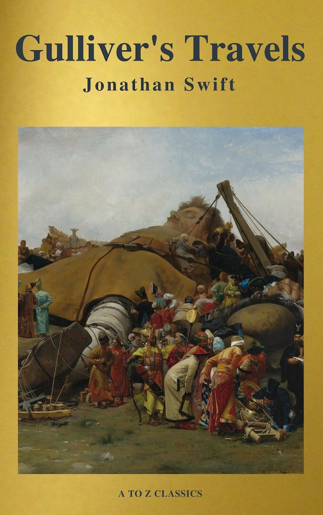 Book cover for Gulliver's Travels ( Active TOC, Free Audiobook) (A to Z Classics)