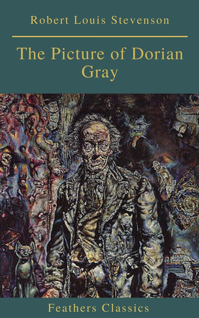 Kirjankansi teokselle The Picture of Dorian Gray (Feathers Classics)
